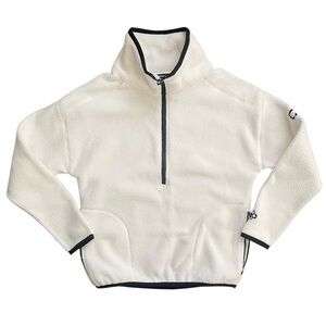 Cutter & Buck Cascade Eco Sherpa Womens Fleece Pullover sweatshirt S quarter zip